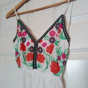 White backless maxi dress